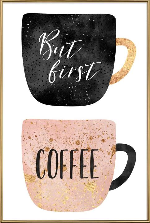 Image du produit Juniqe But First, Coffee (13 x 18 cm)
