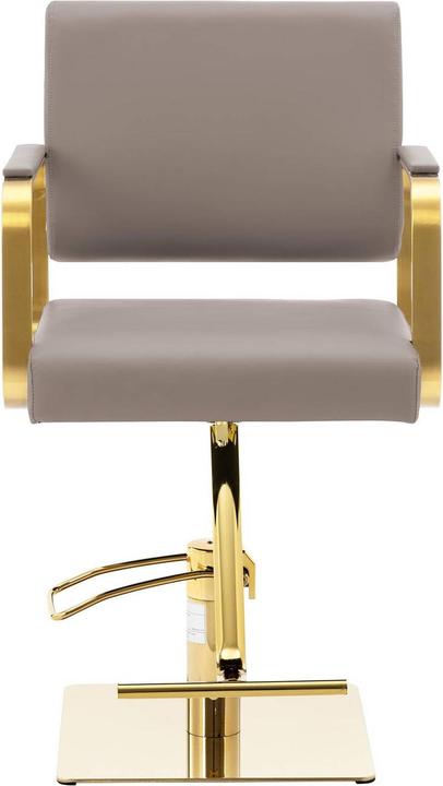 Produktbild Physa Friseurstuhl Fussstütze höhenverstellbar Barber-Stuhl 200 kg Otley Beige & Gold
