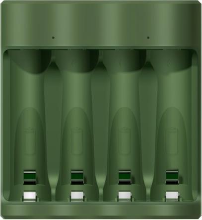 Actual product image GP Batteries ReCyko B421/85 4-Port USB Ladegerät inkl.4xAAA NiMh 850mAh (4 pcs., AA, 850 mAh, Battery + charger)