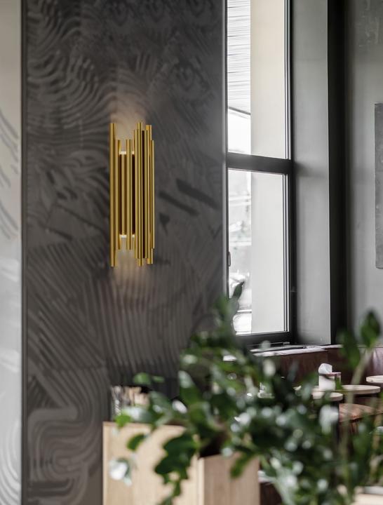 Actual product image Nova Luce FELIX LED wall light gold 20W warm white 18x8.8x50cm 9287917