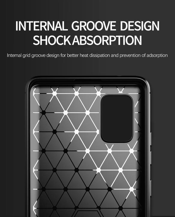Produktbild Cadorabo TPU Ultra Slim carbon edelstahl Kombi Cover (Samsung Galaxy A51 5G)