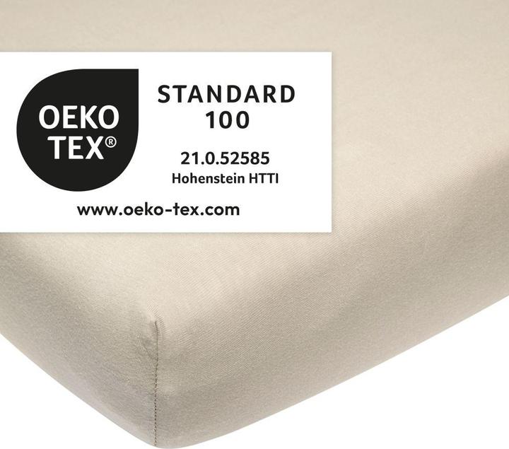 Actual product image Meyco jersey fitted sheet 40x80/90 sand (90 cm)