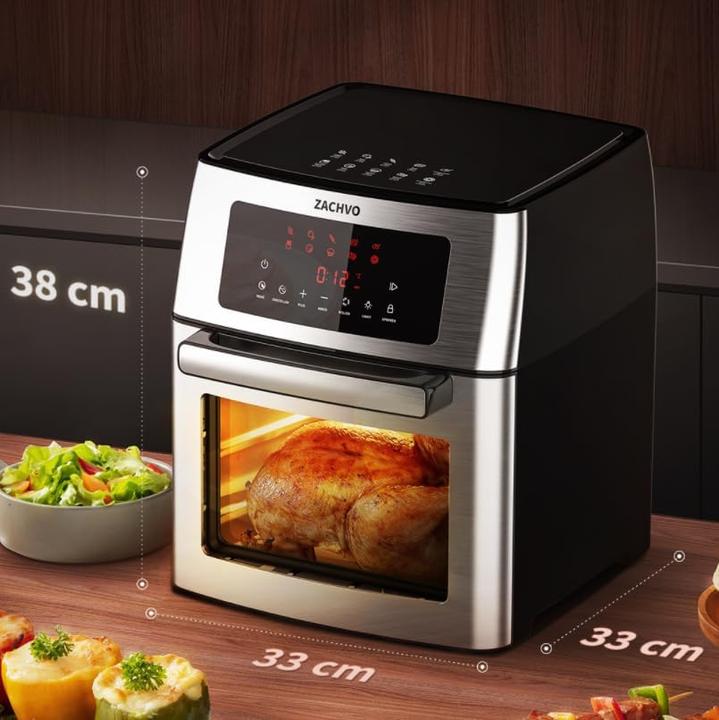 Actual product image Zachvo Heissluftfritteuse XXXL mit Zubehörpaket