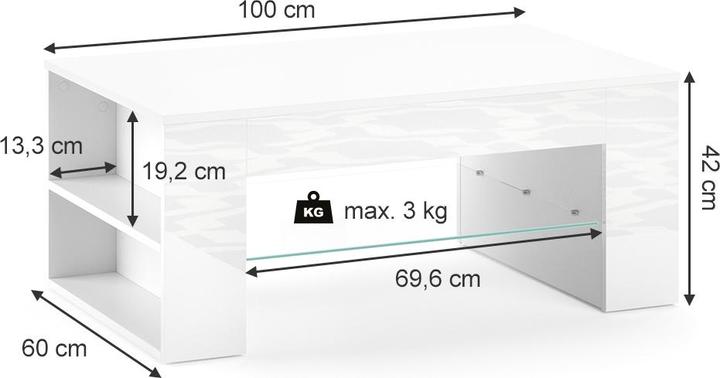 Actual product image Vicco Stelios (100 x 42 x 60 cm)