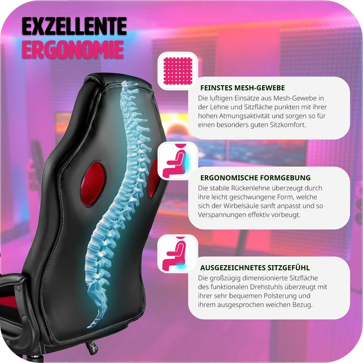 Image du produit tectake Fauteuil de bureau Tyson