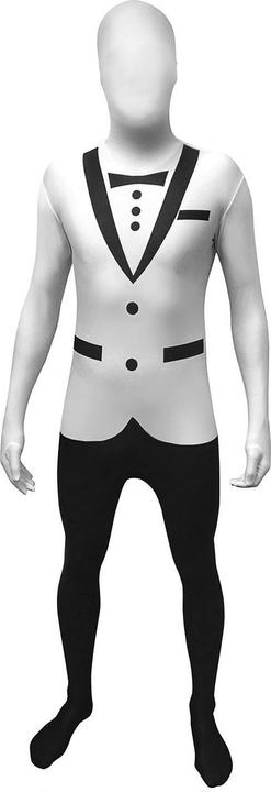 Produktbild Morphsuits Tuxedo weiss - Ganzkörperkostüm Anzug für Karneval (M)