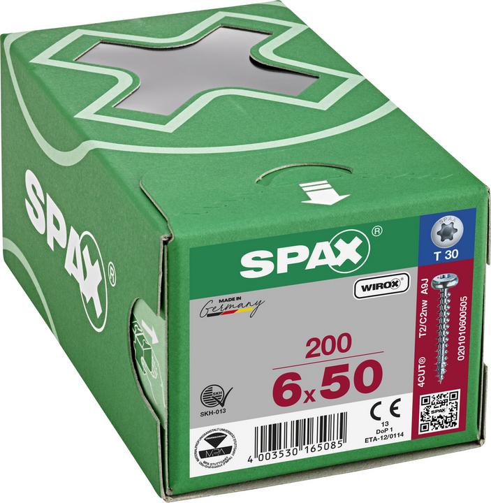 Actual product image Spax Spanplattenschrauben ok-vis SK verzinkt (200 Screws per piece)