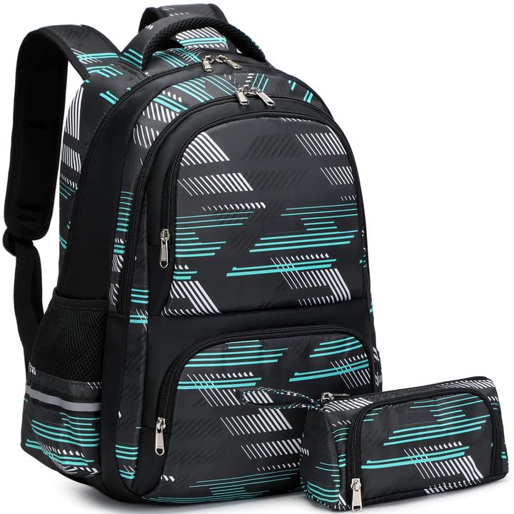 Actual product image Only-Bags.Store School bag School rucksack School bag set for teenagers Backpack for travelling Hiking Camping