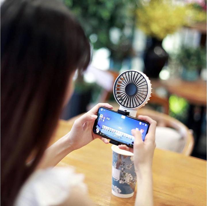 Actual product image Linuo Hand Fan GO-F02FG Green