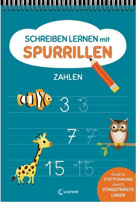 Schreiben lernen mit Spurrillen - Zahlen (Allemand, Loewe Apprendre et deviner, Carmen Eisendle, 2023)