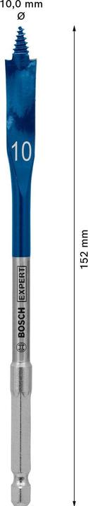 Actual product image Bosch Professional Zubehör EXPERT Self Cut Speed Flat Milling Drill, 10 x 152 mm (10 millimetres)