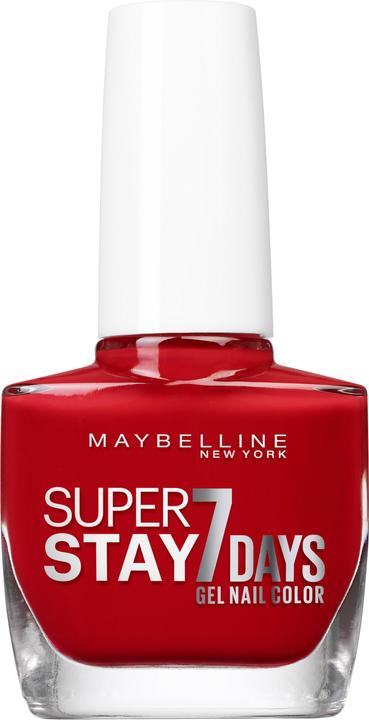 Maybelline New York Superstay 7 giorni (8 Rosso passionale, Smalto per unghie effetto gel)