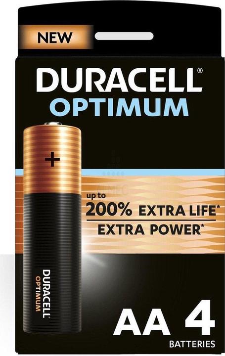 Actual product image Duracell Optimum 4-pack AA batteries (4 pcs., AA)