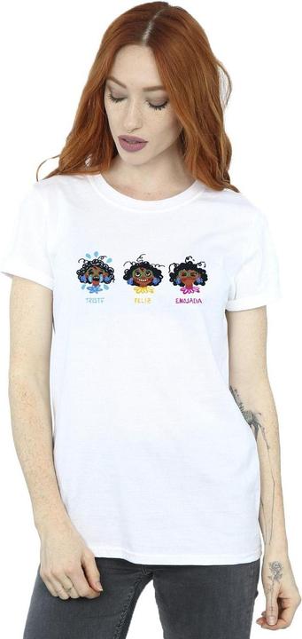 Disney Encanto Triste Feliz Enojada Boyfriend Fit TShirt (XL)