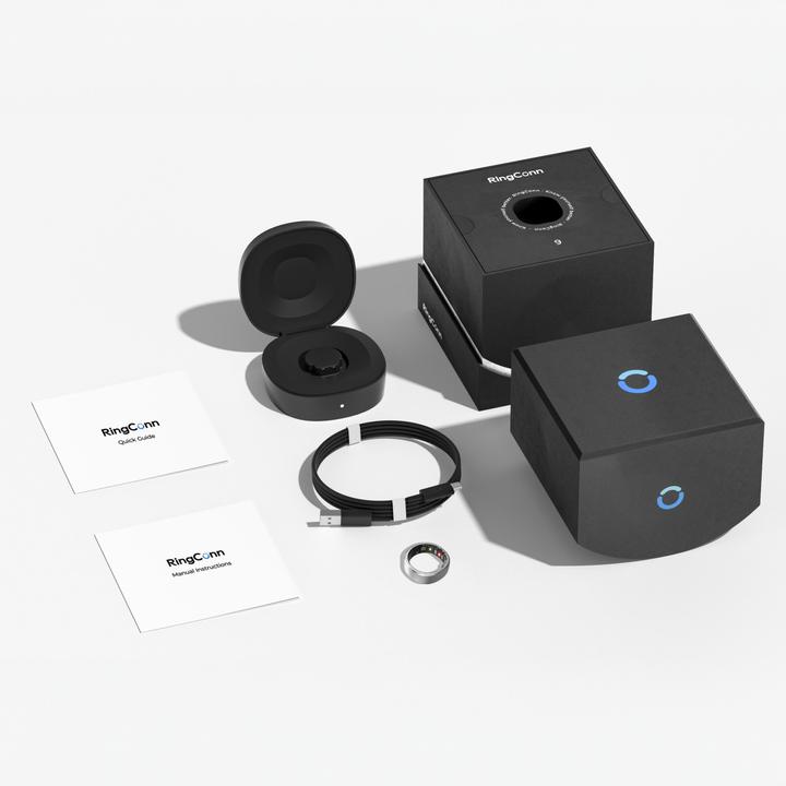 Image du produit RingConn Smart Ring (Gen1) (8, Argent au clair de lune)