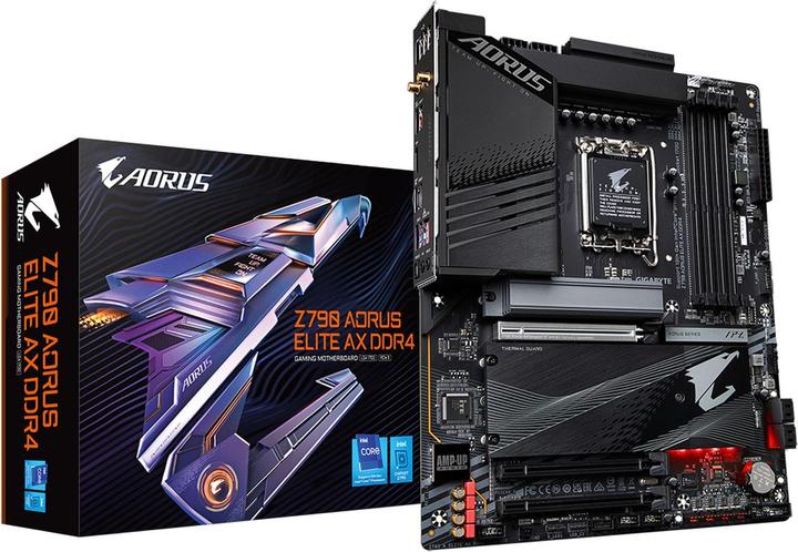 Produktbild Gigabyte Z790 AORUS ELITE AX DDR4 (LGA 1700, Intel Z790, ATX)