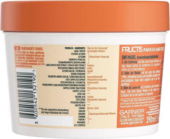 Image du produit Garnier Fructis Hair Food Papaye 3in1 (390 ml)