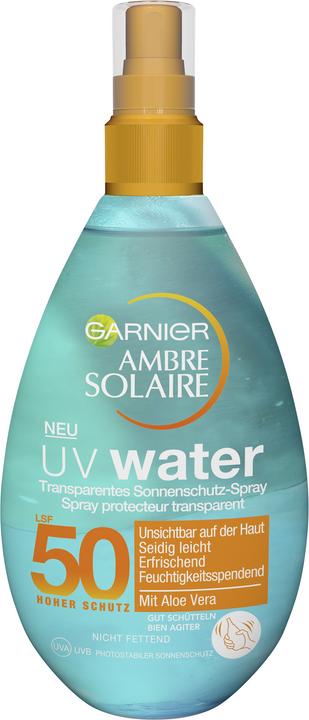 Produktbild Garnier Ambre Solaire UV Water (Sonnenspray, SPF 50, 150 ml)
