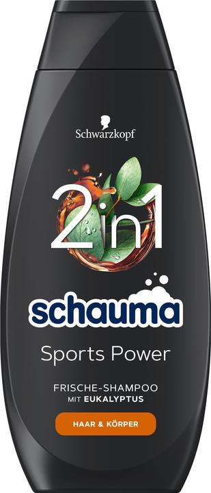 Actual product image Schwarzkopf Shampoo Sports Power 400 ml (400 ml, Liquid shampoo)