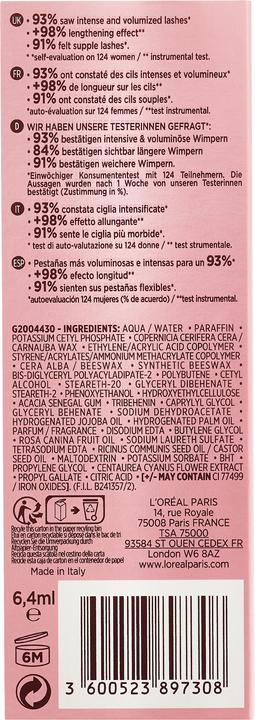 Immagine prodotto L'Oréal Paris Paradiso delle ciglia (02 Nero intenso)