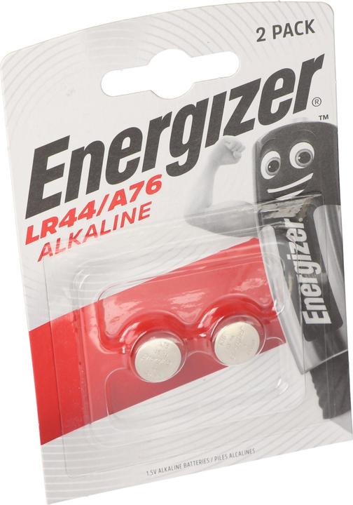 Energizer LR44 2er Pack V13GA, A76, 82, LR1154, 357A Knopfzelle 2er Pack (2 Stk., LR44, 125 mAh)