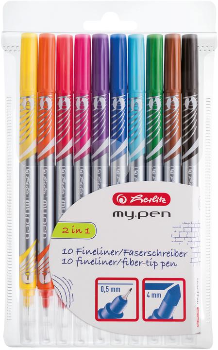 Produktbild Herlitz my.pen Fineliner und Fasermaler (Mehrfarbig, 10 x)