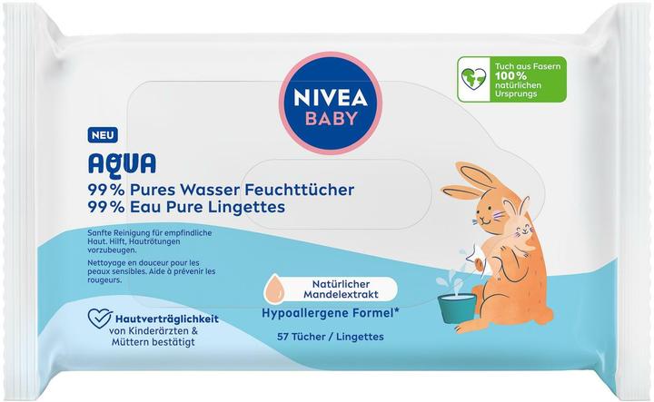 NIVEA AQUA Feuchttücher (57 Stück)
