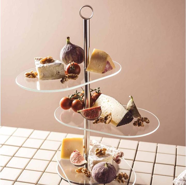 Actual product image Leonardo Etagere Cena asymmetrisch 3-teilig, Silber