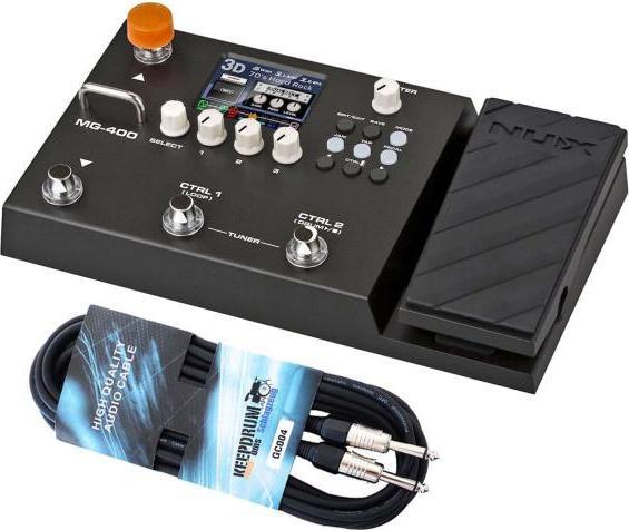 Actual product image NUX MG-400 multi-effects unit for guitar with cable (Guitar)