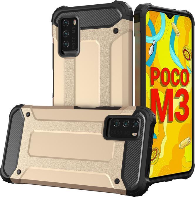 Image du produit Hurtel Housse hybride pour Xiaomi Redmi Note 10 5G / Poco M3 Pro doré (Xiaomi Redmi Note 10 5G)