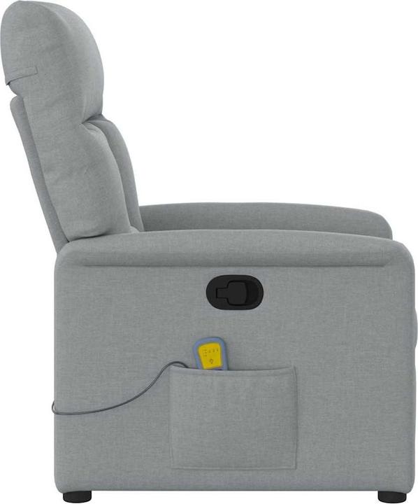 Actual product image VidaXL Massage chair light grey fabric