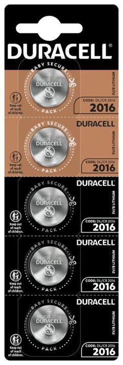 Duracell Lithium (5 Stk., CR2016, 110 mAh)