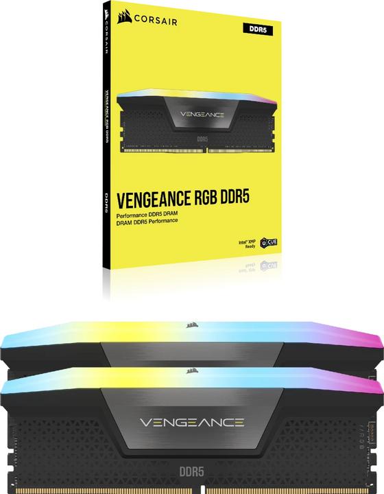Image du produit Corsair Vengeance RGB (2 x 48 Go, 6400 MHz, RAM DDR5, DIMM)