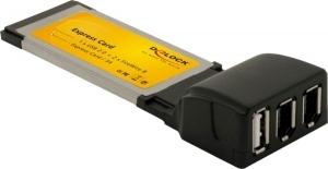 Produktbild DeLock ExpressCard 34 mit 2x Firewire / 1x USB 2.0