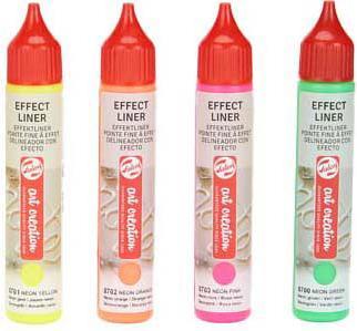 Actual product image Royal Talens Effect Liner set Neon | 4 x 28 ml (Neon, 112 ml)