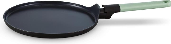 Image du produit Brabantia Crêpière Tasty+ 25 cm, Noir/ Jade Green (25 cm, Poêle à crêpe, Aluminium)