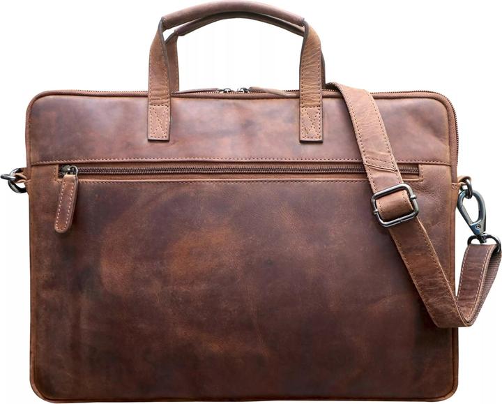 Image du produit Greenwood Laptoptasche Business-/Schultasche 17 Zoll Echtleder Fred Khaki No.6 (17")