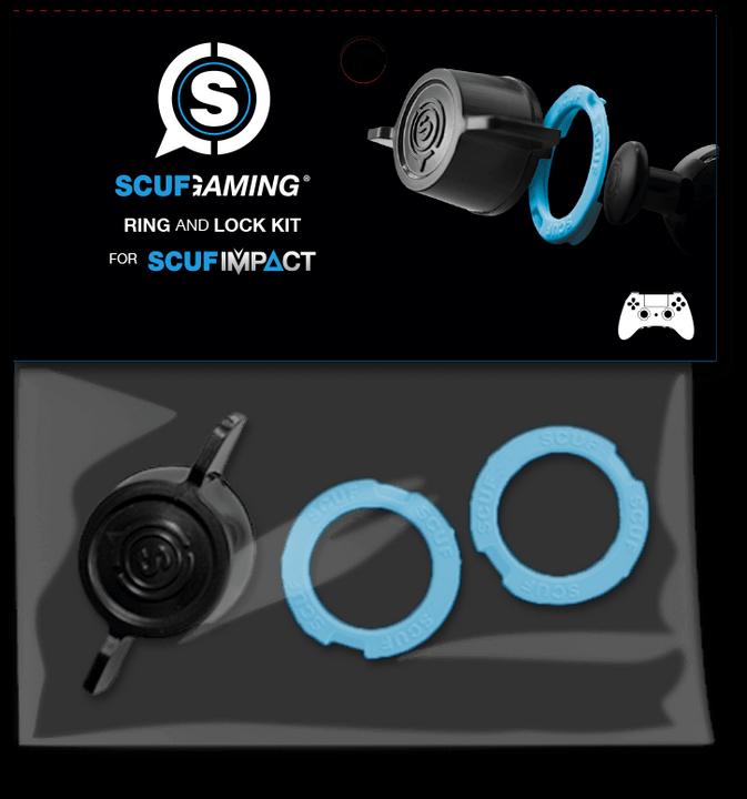 Produktbild Scuf Thumbstick Ring & Lock Kit Impact Hellblau (PS4)