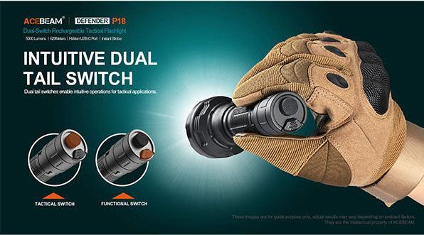Produktbild AceBeam P18 Quad-Core - 5'000 Lumen (14.49 cm, 5000 lm)