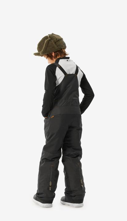Actual product image Wedze Snowboard trousers dungarees kids piste - 500 grey (146)