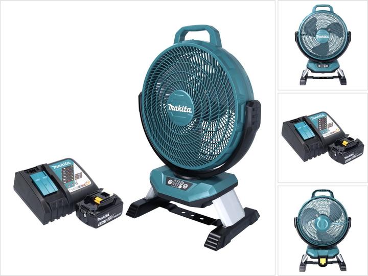 Makita DCF 301 RG1 Ventilatore a batteria Ventilatore 18 V 33 cm + 1x batteria 6,0 Ah + caricabatterie