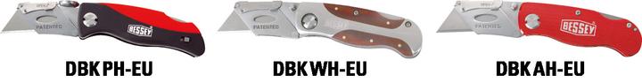 Produktbild Bessey Klingen-Klappmesser mit Aluminiumgriff DBKAH-EU (Cutter)