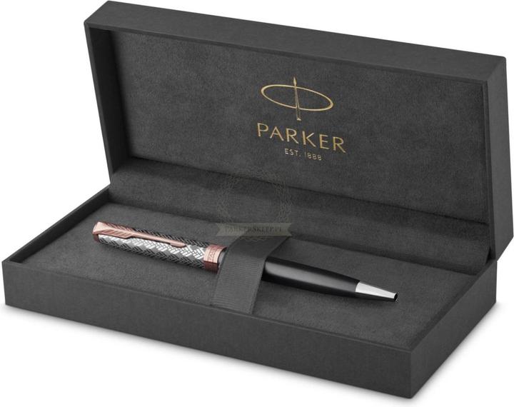 Actual product image Parker Ballpoint pen Sonnet Prem. Metal & Grey P.G.C. sw M (Metallic, Pink gold, Grey, 1 x)