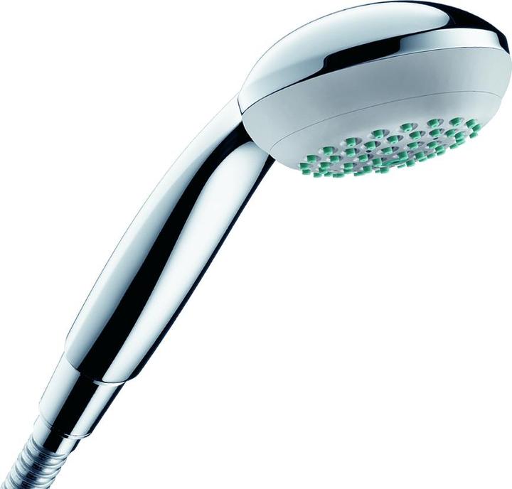 Produktbild hansgrohe HG Handbrause CROMETTA 85 DN 15 Green Strahlartormalstrahl chrom (1 Strahlarten, 5.70 l/min)