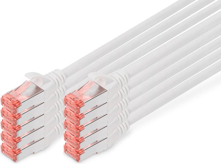 Digitus CAT6 S-FTP Patchk.,1m, White (S/FTP, CAT6, 1 m)