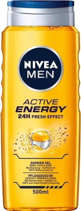 NIVEA Men Active Energy Shower Gel 500ml (500 ml)