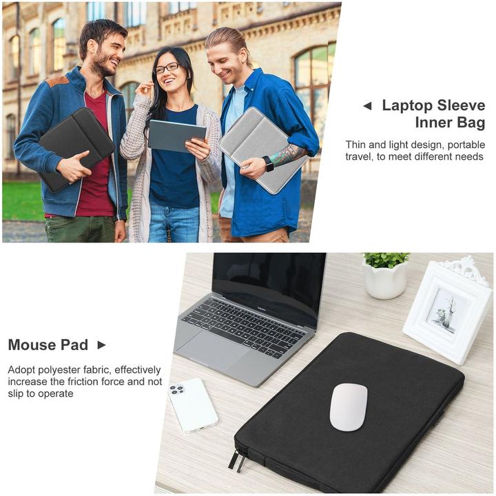 Produktbild König Design Universal Notebook Tasche 12,5 - 16,7 Zoll Trage Tasche Hülle Laptop Case Cover (16.70", HP, Apple, Microsoft, Acer, Lenovo, Dell)