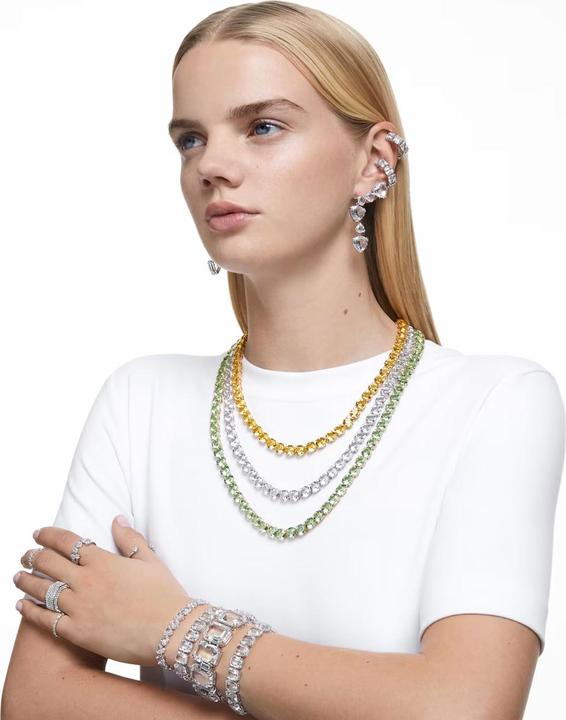 Image du produit Swarovski Boucles d'oreilles Mesmera Trilliant Coupé Blanc (Métal Swarovski)