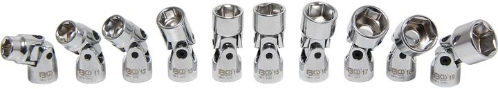 Produktbild BGS Kardangelenk-Einsatz-Satz Sechskant Antrieb Innenvierkant 10 mm (3/8") SW 10 - 19 mm 10-tlg. (19 mm)