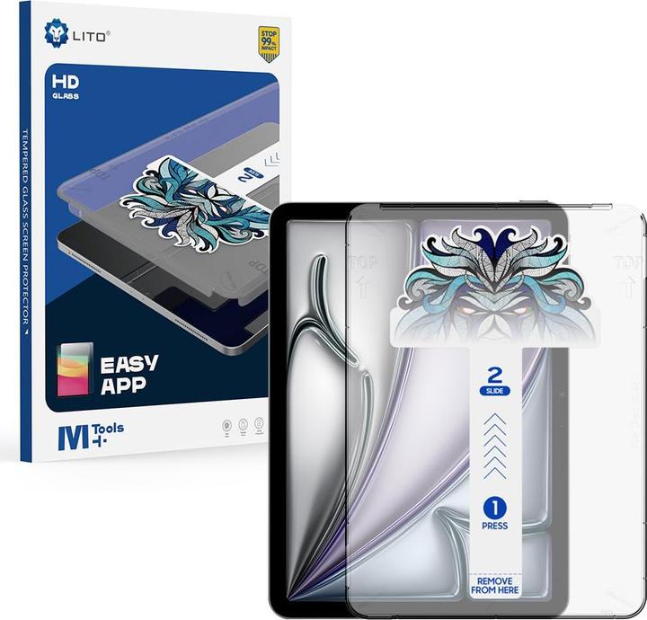 Actual product image Lito EasyShield armoured glass incl. installation tool (1 Piece, iPad Air 11 2024 (M2))